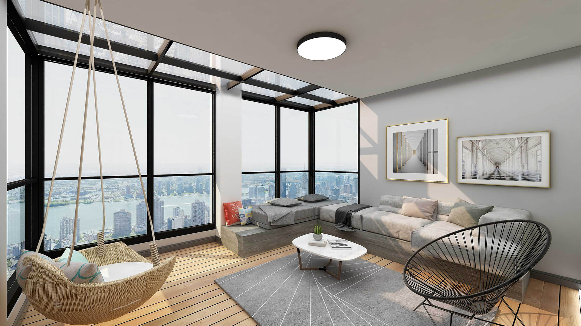 榮和公園里128㎡現代簡約風格案例-休閑區(qū)