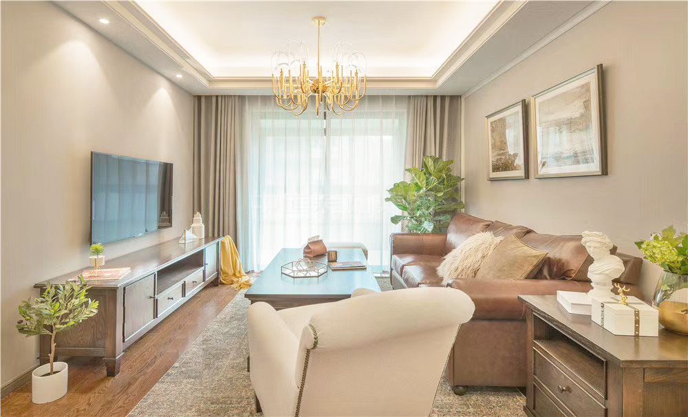 春江花月110m&sup2;美式風(fēng)格案例